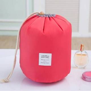 👉 Reistas rood active Cosmetische tas met grote capaciteit Waszak Outdoor Waterdichte opbergtas Cilinder (rood)