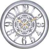 👉 Wandklok active Home Ronde Retro Woonkamer Kwarts (Antiek Zilver)
