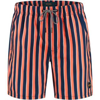 👉 Zwembroek oranje l male mannen Shiwi heren midi stripe neon orange 8720086159950