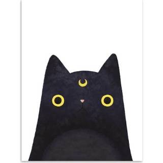 Leuke kat en avatar Poster Print Canvas schilderij Home Art decoratie, 21× zwart active 1962163 Poster zwart active Leuke kat en avatar Print Canvas schilderij Home Art decoratie, afmeting: 21× 30cm (zwart)