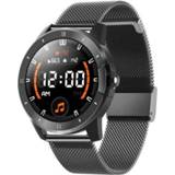👉 Smartwatch zwart active MX12 1.3 inch IPS-kleurenscherm IP68 waterdicht smartwatch, ondersteuning voor Bluetooth-oproep / slaapbewaking hartslagbewaking, stijl: stalen band (zwart)