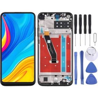 👉 Digitizer zwart active Lcd-scherm en volledige montage met frame voor Huawei Y7p (2020) (zwart)