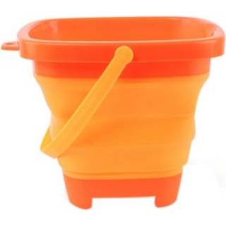 👉 Oranje active 3 STKS Outdoor Beach Play Water Toy Multifunctionele telescopische opvouwbare emmer, capaciteit: 2,5 l (oranje)