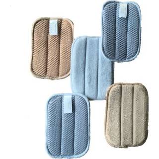 👉 Spons active 5 stks / set Rechthoek Keuken Microfiber Vaatdoek Dubbelzijdig Reinigingsdoekje 10x16 cm