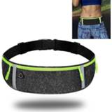 👉 Heuptas grijs active Outdoor waterdichte sport rijden mobiele telefoon heuptas, maat: 7 inch (hennep grijs)