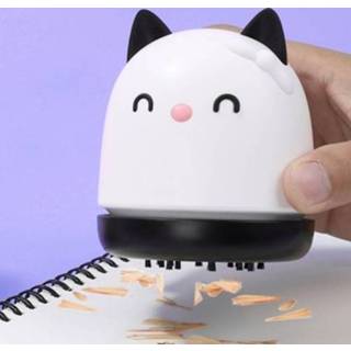 👉 Stofzuiger active Student Portable Handheld Cat Mini USB Oplaadbare Suction Desktop (Cow Cat)