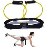 👉 Elastische band geel active Beentraining natuurlijke latex yoga stretchband fitnessartikelen, kleur: 10LB