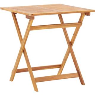👉 Terrastafel acaciahout hout bruin Vidaxl Tuintafel Inklapbaar 70x70x75 Cm Massief 8719883722337