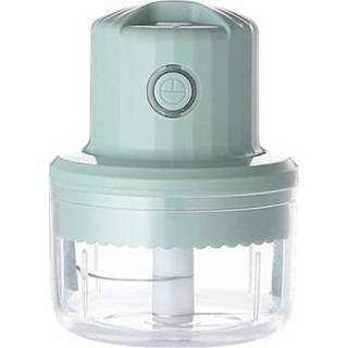 👉 Vleesmolen groen klein active baby's Babyvoedingssupplement Elektrische Mini USB Oplaadbare Mixer Gehakt Knoflookstamper (Groen)