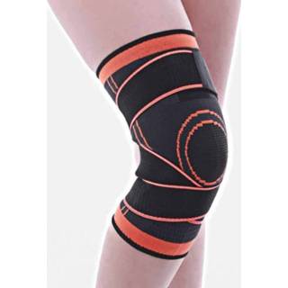 👉 Fiets oranje elastisch nylon XXL active 2 STUKS Fitness Running Fietsen Bandage Kniesteunbeugels Sport Compressie Pad Mouw, Maat: (oranje)