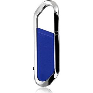 👉 Carabiner zwart active MicroDrive 32GB USB 2.0 Creative Metal Flash Drives U Disk (Zwart)