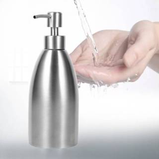 👉 500ml roestvrijstalen zeepdispenser keuken badkamer shampoo doos wasmiddel fles