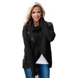 👉 Winter trui zwart active vrouwen Dames met Ronde Hals (Kleur: Maat: One Size)