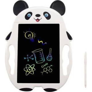 👉 Schrijfbord zwart witte active kinderen 9 inch cartoon handschriftbord LCD elektronisch schrijfbord, specificatie: kleurenscherm (zwart-witte panda)