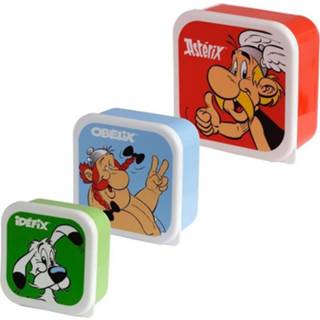 👉 Lunchtrommel Set van 3 lunchtrommels - Asterix 5055071763564
