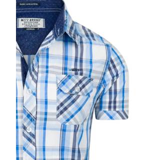 Overhemd korte mouw blauw male s Mezaguz creole 7434624248242