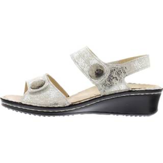 👉 Leer damesschoenen vrouwen zilver FinnComfort Alanya