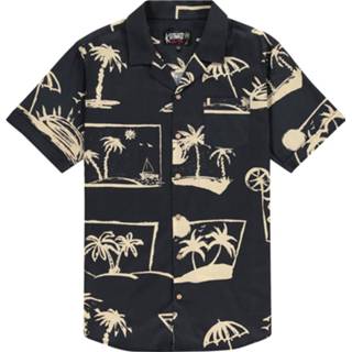 👉 Materiaalmix l overhemden male blauw Kultivate ST SUMMER