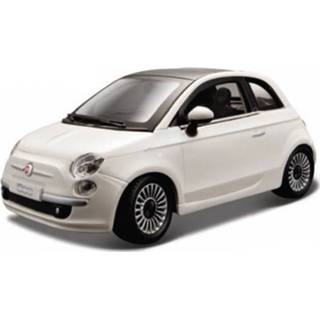 👉 Modelauto wit metaal Fiat 500 2007 1:24 - Speelgoed Auto Schaalmodel 8719538473218