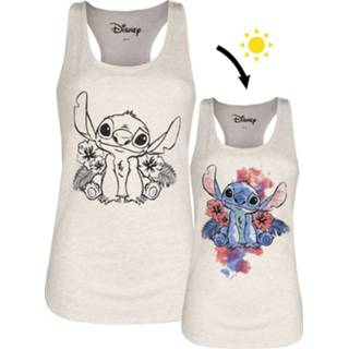 👉 Tanktop beige vrouwen gemêleerd Lilo & Stitch - 4064854197350