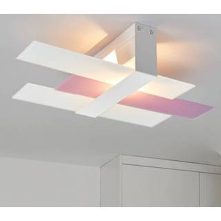 👉 Moderne plafondlamp wit lila Triad, 48 cm, wit-lila
