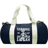 👉 Toilettas blauw wit unisex hoofdmateriaa polyester Dragon Ball - Training to go Super Saiyan 3665361004035