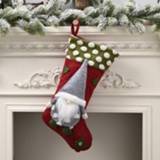 👉 Kerstversiering rood active mannen Kerstversieringen Old Man Inthe Forest Lamb Wool Christmas Socks Anonieme Doll Gift Bag (Red)