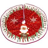 👉 Kerstboom active mannen 2 STKS Kerst Doek Cartoon Bodem Decoratie Boom Rok, Maat: 90x90 cm (Oude Man)