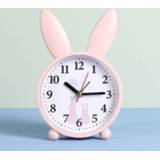 👉 Wekker active 2 STUKS Eenvoudige Cartoon Konijn Ornamenten Slaapkamer Decoratie Nachtkastje Mute Vegen Kleine Wekker, Kleur En Stijl Willekeurig Deilvery