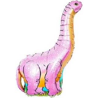 👉 Dinosaurus roze groot active kinderen 2 STUKS Modellering Aluminiumfolie Ballon Verjaardag Decoratie Feestartikelen Speelgoed, Grootte: Groot, Stijl: Draak met lange nek