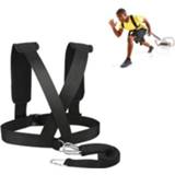 👉 Trainingsriem zwart active Anti-weerstand Snelheid Oefening Spanningsgordel Gewichtdragende oefenriem, Stijl: gewoon (zwart)