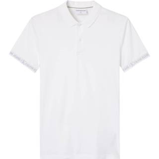 👉 Wit l male Calvin Klein J30j317283 jacquard polo yaf bright white -