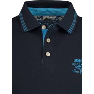 👉 Polo shirt blauw male mannen l katoen Commander 3-kn. polo-shirt, 1/2 arm 214007816/600 4333854730059 4333854730172