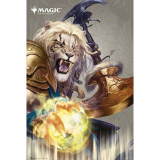 👉 Poster unisex Hoofdmateriaa Papier meerkleurig Magic: The Gathering - Ajani 4063909143687