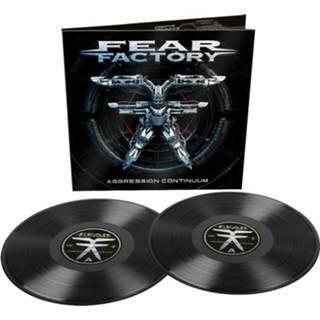 👉 Zwart unisex Fear Factory - Aggression Continuum LP