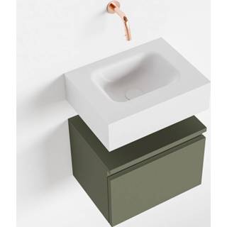 👉 Toiletmeubel talc andor MONDIAZ 40cm army. LEX wastafel midden geen kraangat 6017316456449