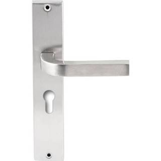 👉 Deurkruk Osaka RVS op rechthoekig langschild profielcilinder 55mm