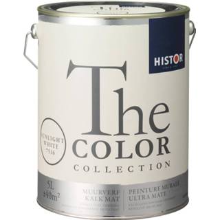 👉 Wit Histor The Color Collection Kalkmat - Sunlight White 5 liter