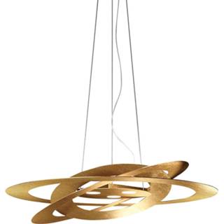 👉 Hang lamp bladgoud metaal goud warmwit a+ LED hanglamp Afelio