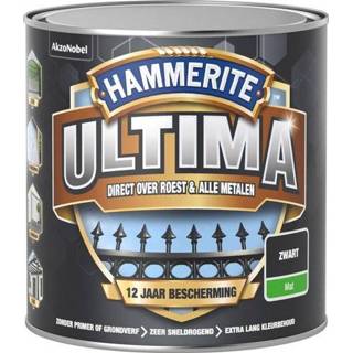 👉 Hammerite Ultima Mat - Antraciet - 0,25 liter