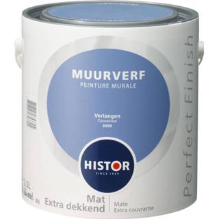 👉 Muurverf mat Histor Perfect Finish - Verlangen 2,5 liter