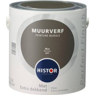 👉 Muurverf mat Histor Perfect Finish - Muis 2,5 liter 8716242755180