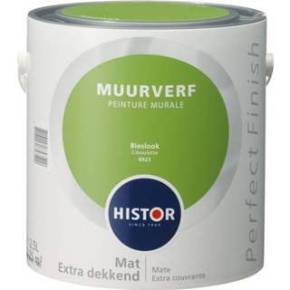 👉 Muurverf mat Histor Perfect Finish - Bieslook 2,5 liter