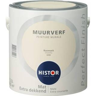 Muurverf mat Histor Perfect Finish - Roomwit 2,5 liter