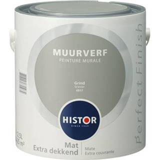 👉 Muurverf mat Histor Perfect Finish - Grind 2,5 liter