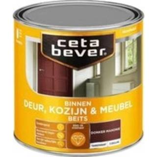 👉 Binnenbeits transparant Cetabever Deur Kozijn en Meubel Zijdeglans - Mahonie 0,25 liter