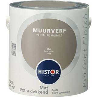 👉 Muurverf mat Histor Perfect Finish - Klei 2,5 liter