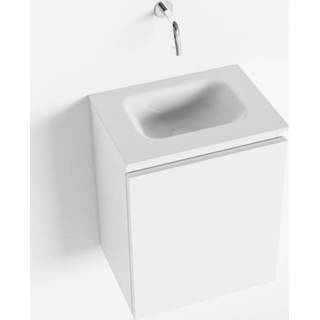 👉 Toiletmeubel talc olan MONDIAZ 40cm talc. LEX wastafel midden geen kraangat 6017324920925