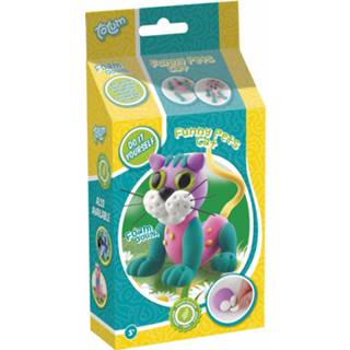 👉 Multikleur Totum Maak Je Eigen Funny Pets - Kat Junior 7-delig 8714274025639