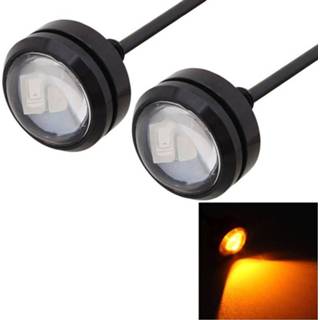 👉 Spotlight rood SMD active 2 STUKS 22.5mm 1.5W 150LM Licht 3 LED 5630 Eagle Eye Light Dagrijverlichting voor voertuigen